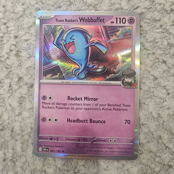 Pokemon | Toys | Pokemon Tcg Card Team Rockets Wobbuffet Holo Destined ...